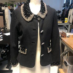 Tracy Reese Jewel Exquisite Embellished suite  size 6 blazer and  size 4 skirt